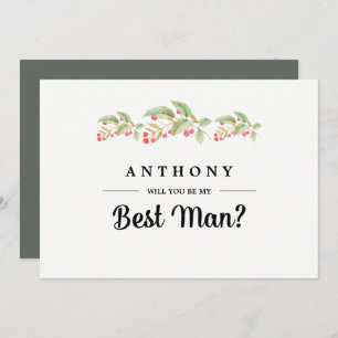 ¿Serás mi mejor hombre? Invitaciones personalizado
