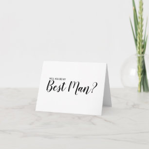 ¿Serás Mi Mejor Hombre? Tarjeta de propuesta moder
