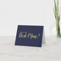 ¿Serás Mi Mejor Hombre? Tarjeta de propuesta moder
