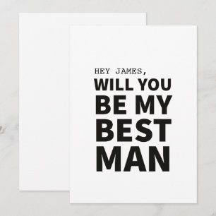 ¿Serás Mi Mejor Tarjeta De Propuesta De Boda De Ho