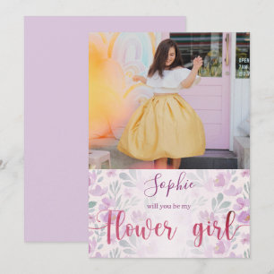 ¿Serás mi niña de las flores Acuarela floral