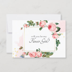 ¿Serás Mi Niña Flor Blando Rosa Rosa?