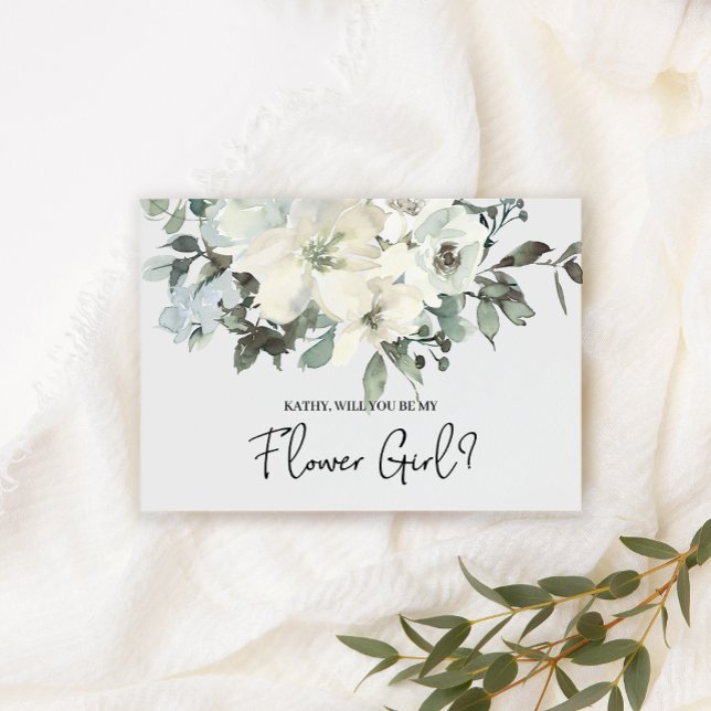 ¿Serás Mi Niña Flor Marfil Floral Blanca (Subido por el creador)