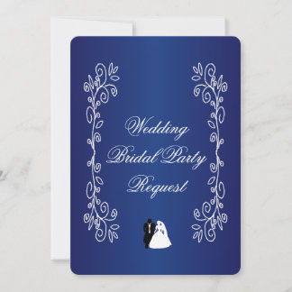¿Serás Mi Novia Invitación Azul Real?