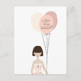 ¿Serás Mi Novia? | Tarjeta de dama de honor