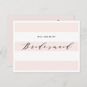 ¿Serás Mi Novia? Tarjeta de dama de honor
