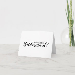 ¿Serás Mi Novia? Tarjeta de propuesta elegante