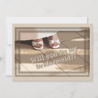 ¿Serás Mi Novia? Tarjeta de solicitud de dama de h