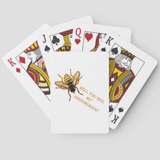 ¿Serás Mi Padrino de Boda? Cartas de Juego (Reverso)