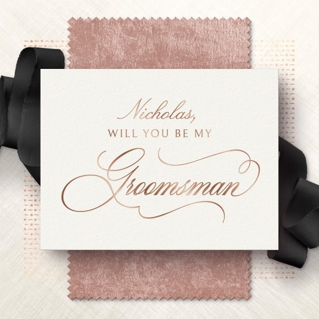 ¿Serás mi Padrino de Boda Tarjeta de Aluminio (Subido por el creador)