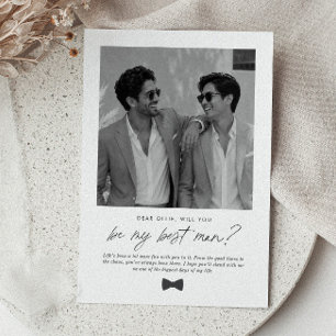¿Serás Mi Padrino de Boda Tarjeta de Propuesta Man