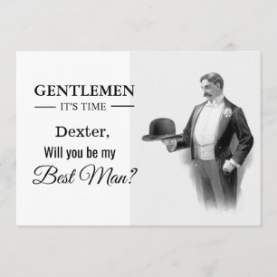 ¿Serás mi padrino de boda? tarjeta de solicitud