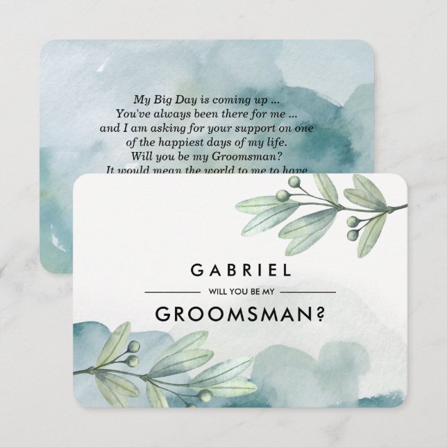 ¿Serás mi padrino? Invitaciones personalizadas (Anverso / Reverso)
