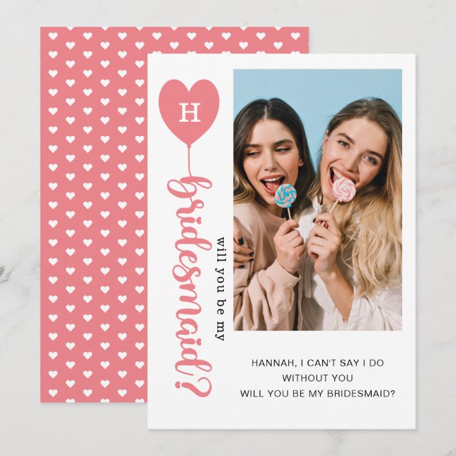 ¿Serás mi propuesta de foto para la dama de honor? (Anverso / Reverso)