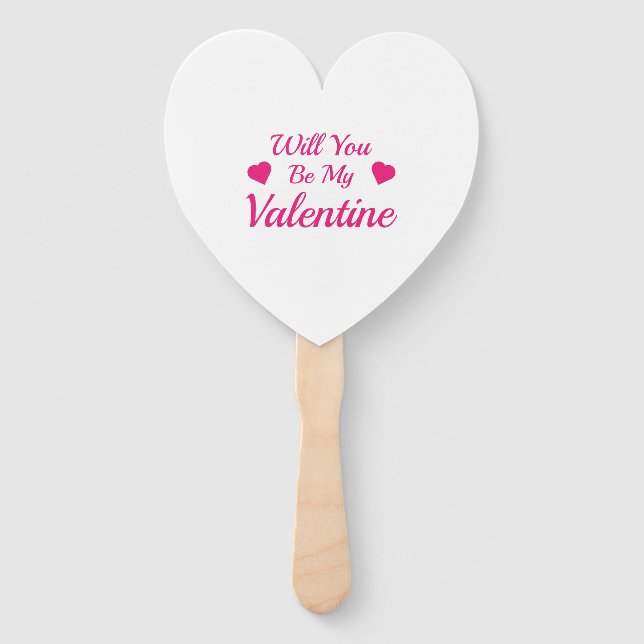 ¿Serás Mi San Valentín Abanico Del Programa Del Co (Anverso)