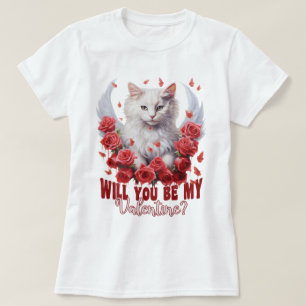 ¿Serás Mi San Valentín, Camiseta Gata?