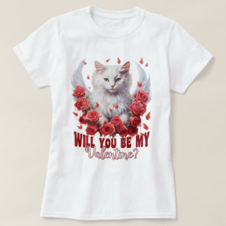 ¿Serás Mi San Valentín, Camiseta Gata?
