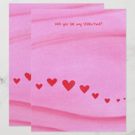 ¿Serás mi San Valentín, papelería temática del cor