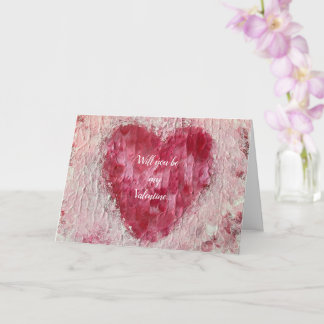 ¿Serás mi San Valentín, Tarjeta de propuesta del c