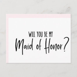 ¿Serás mi tarjeta de boda de honor?