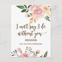 ¿Serás mi tarjeta de dama de honor?