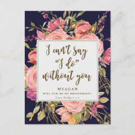 ¿Serás mi tarjeta de dama de honor de la marina fl