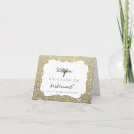 ¿Serás mi tarjeta de dama de honor? Día de la mier