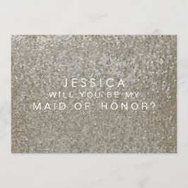 ¿Serás mi tarjeta de doncella de honor para las se
