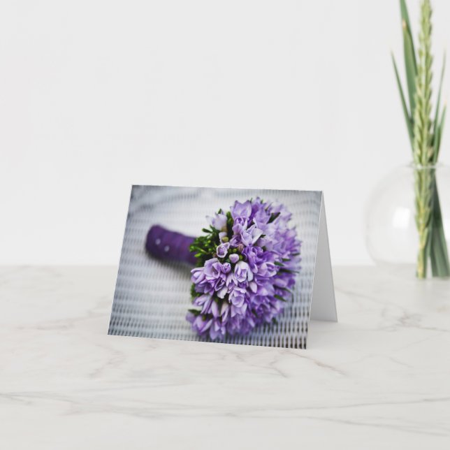 ¿Serás mi tarjeta de felicitación Bouquet de la da (Anverso)