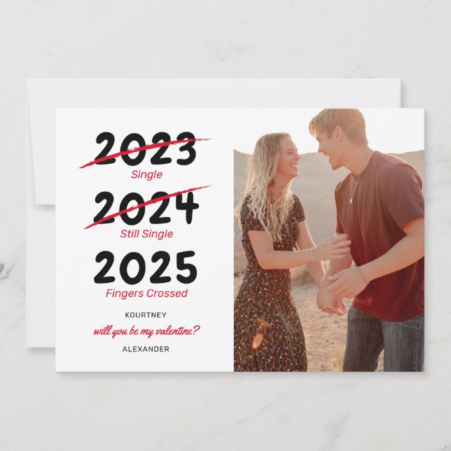 ¿Serás mi tarjeta de festividad de San Valentín? (Anverso)