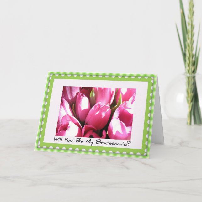 ¿Serás Mi Tarjeta De Invitación De La Novia? (Anverso)