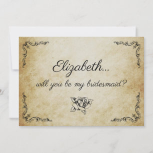 ¿Serás mi tarjeta de la dama de honor?