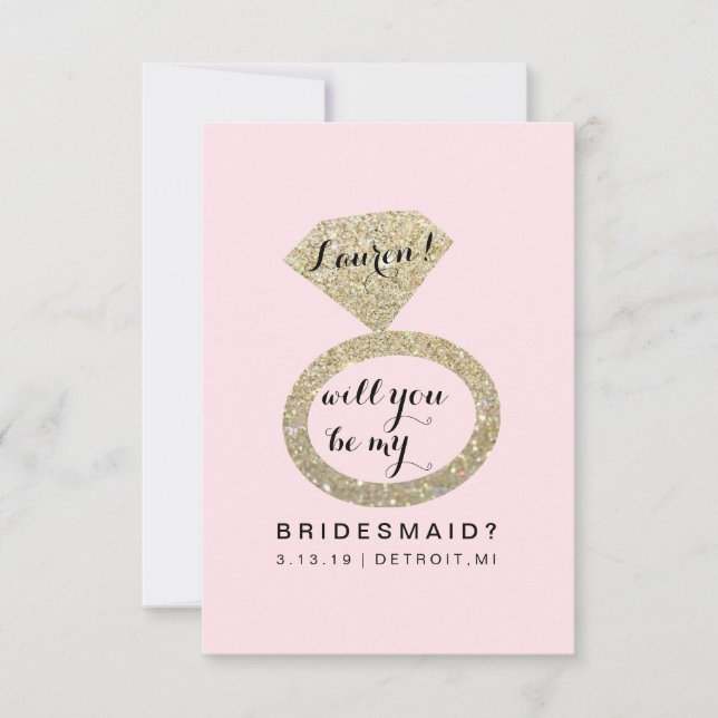 ¿Serás Mi Tarjeta De La Mujer De Novias? (Anverso)
