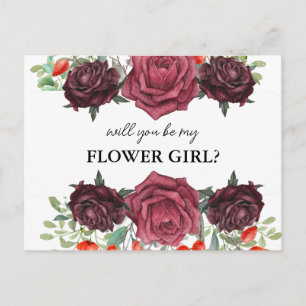 ¿serás mi tarjeta de niña de las flores