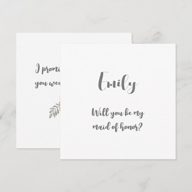 Serás Mi Tarjeta De Nota De Honor (Anverso / Reverso)