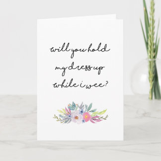 ¿Serás mi tarjeta de novia?