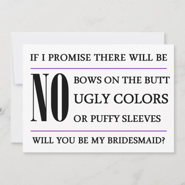 ¿Serás mi tarjeta de novia? (Anverso)