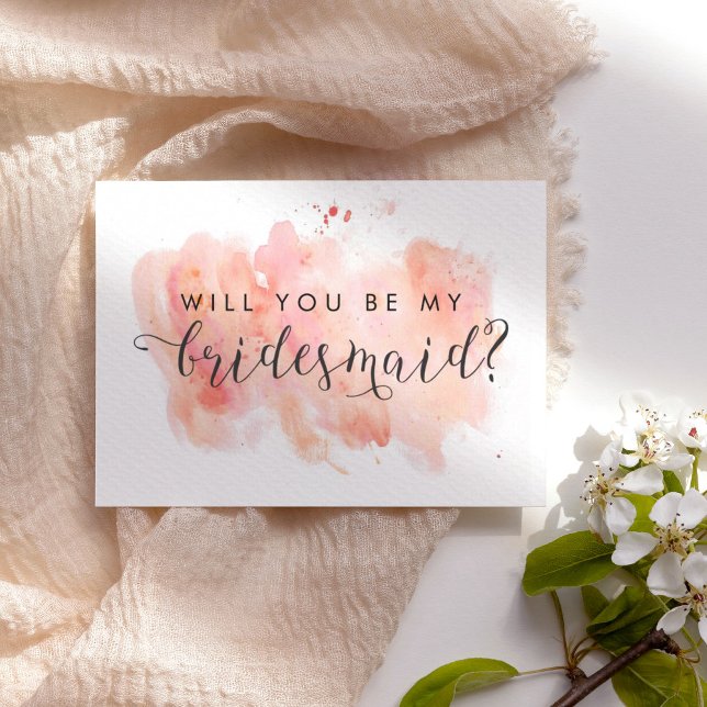 ¿Serás mi tarjeta de novia? (Will You Be My Bridesmaid Card
)