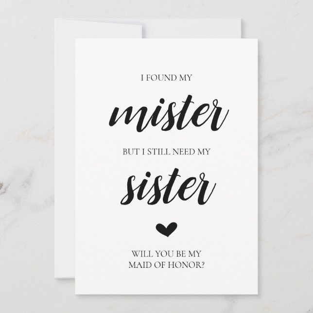 ¿Serás mi tarjeta de novia? (Anverso)