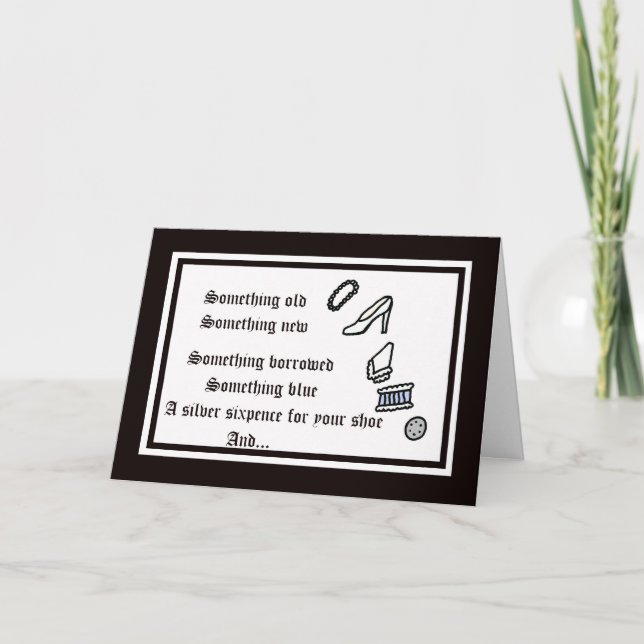 ¿Serás mi tarjeta de novia? (Anverso)