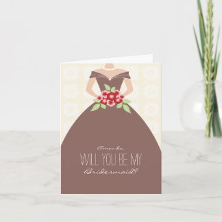 ¿Serás Mi Tarjeta De Novia (chocolate)?