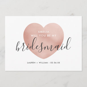 ¿Serás mi tarjeta de novia - Rosa Gold?