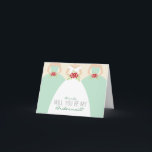 ¿Serás mi tarjeta de novia (verde menta)?<br><div class="desc">Hay muchas opciones de color disponibles para este diseño. Si necesitas tarjetas RSVP, tarjetas de gabinete, mapas, tarjetas de recepción o cualquier otro producto que coincida con este diseño, contacta conmigo. Estoy feliz de crear cualquier producto que te guste para que coincida con este diseño. Puedo igualar tu esquema de...</div>