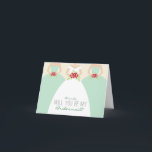 ¿Serás mi tarjeta de novia (verde menta)?<br><div class="desc">Hay muchas opciones de color disponibles para este diseño. Si necesitas tarjetas RSVP, tarjetas de gabinete, mapas, tarjetas de recepción o cualquier otro producto que coincida con este diseño, contacta conmigo. Estoy feliz de crear cualquier producto que te guste para que coincida con este diseño. Puedo igualar tu esquema de...</div>