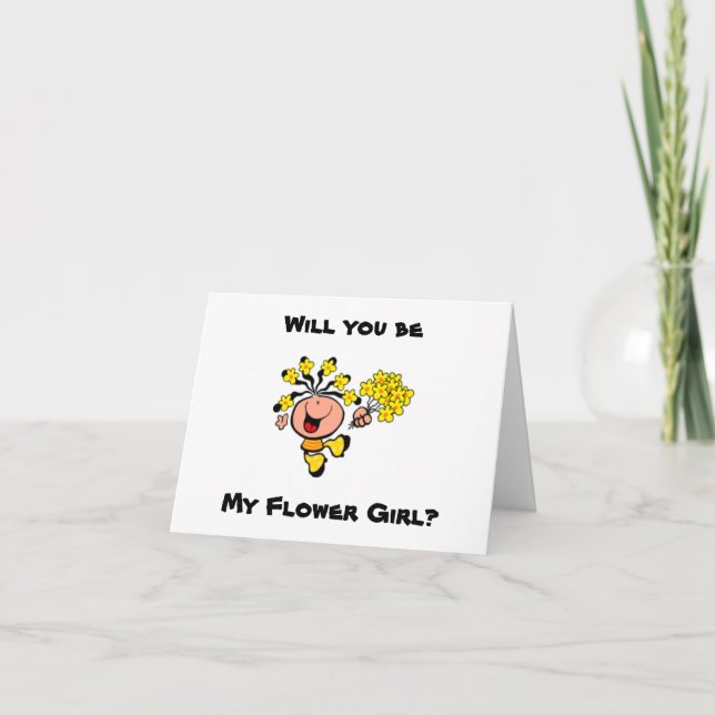 ¿Serás mi tarjeta de personalizado de Flor? (Anverso)