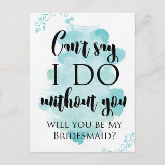 ¿Serás mi tarjeta de preguntas para la dama de hon