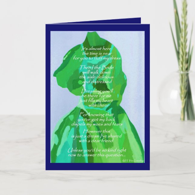 ¿Serás Mi Tarjeta De Primavera De Honor/Verano? (Anverso)