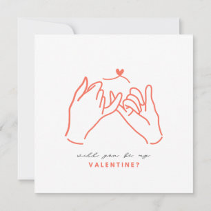 ¿Serás Mi Tarjeta De Promesa De Valentine Pinkie?