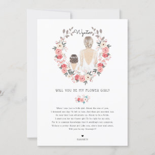 ¿Serás mi tarjeta de propuesta de dama de flores?