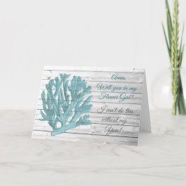 ¿Serás mi tarjeta de propuesta de dama de honor?